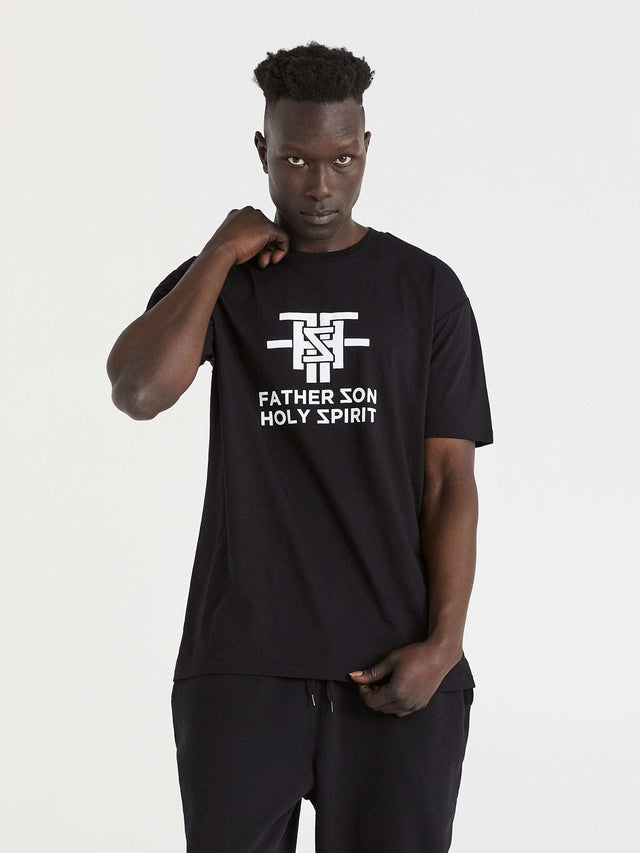 Father, Son, Spirit - Black christian t shirt for men