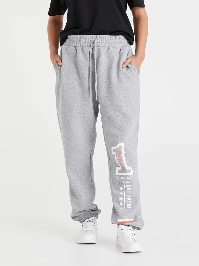 Grey trackies sweatpants christian streetwear